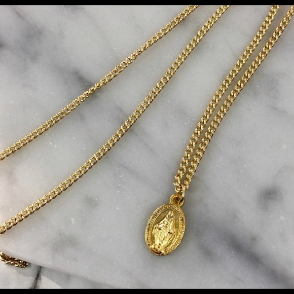 SOLD OUT 14K Virgin Mary pendant - Picture 8 of 8